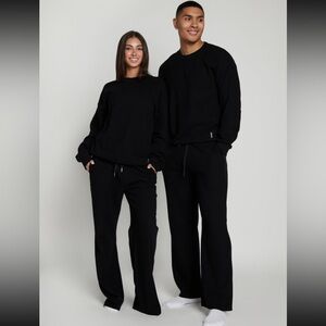COMFRT Waffle Lounge Pant in Onyx Black